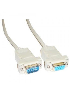CABLE SERIE NULL MODEM, DB9/M-DB9/H, 1.8 M