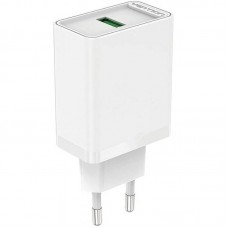 CARGADOR MOVIL 1xUSB 18W BLANCO