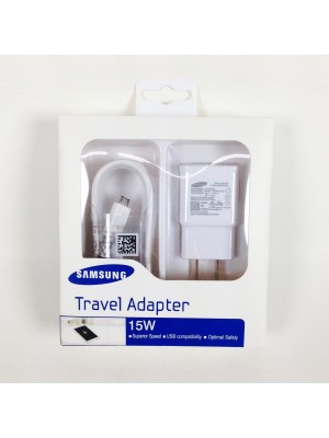 ADAPTADOR 220V SAMSUNG + CABLE 15W QUICK CHARGE 2.0