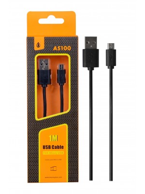 CABLE USB - MICRO USB 1 MT NEGRO