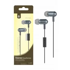 AURICULAR BOTON METAL P5155 GRIS + MICROFONO